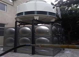 绵阳成都龙泉冷却塔水循环系统施工现场水泵冷却塔管道控制箱安装现场